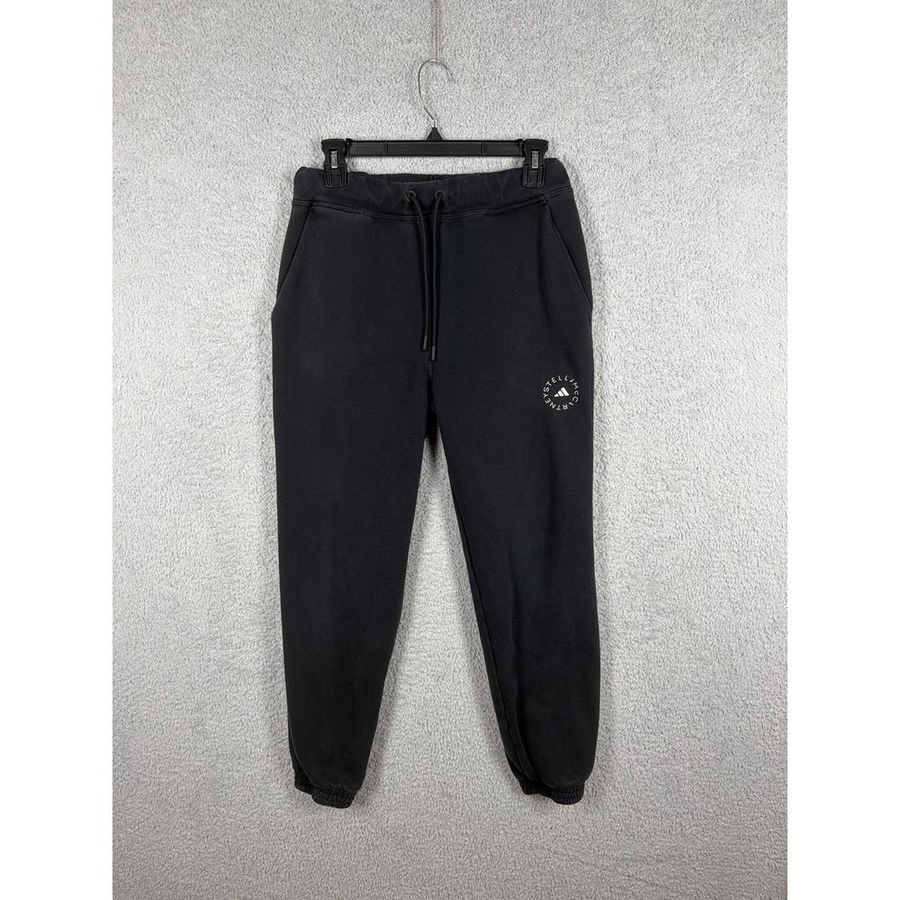 Adidas by Stella McCartney Women Black Logo Joggers Sweatpants Size XS HD9055